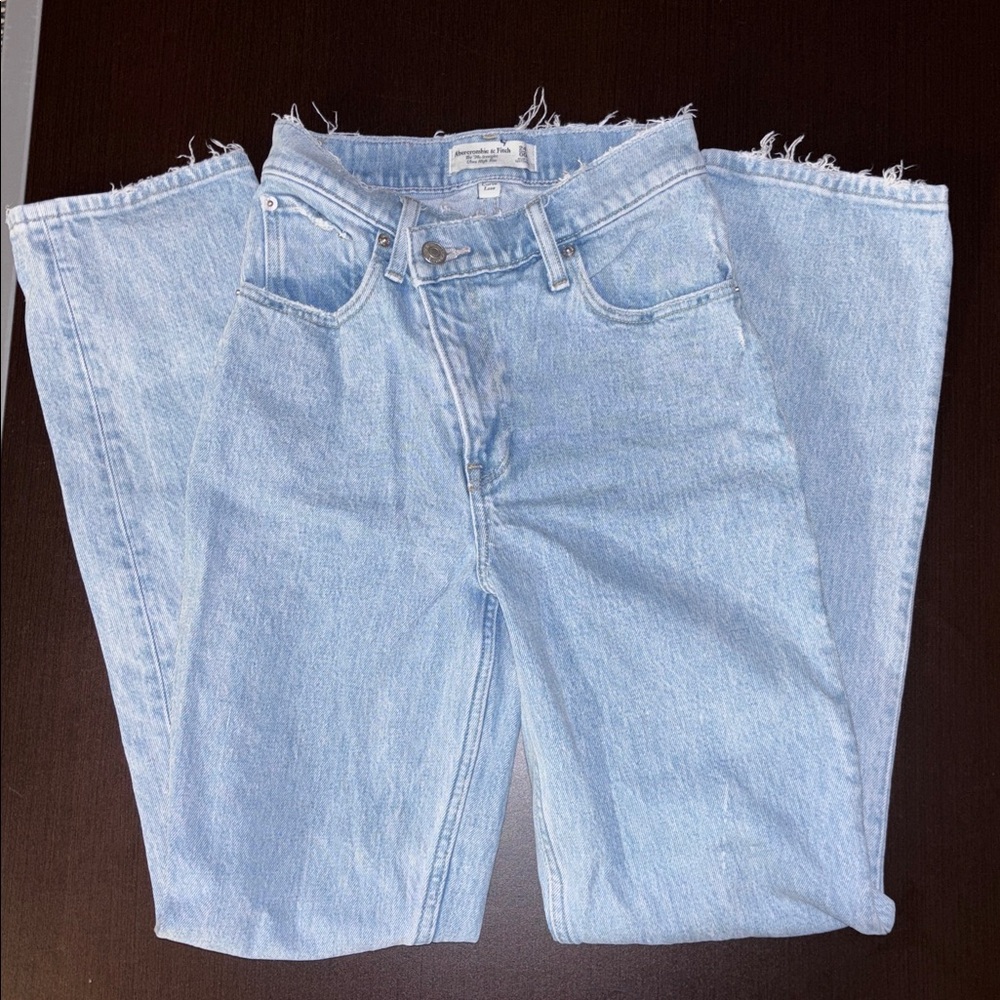 Abercrombie Asymmetrical Zipper Jeans